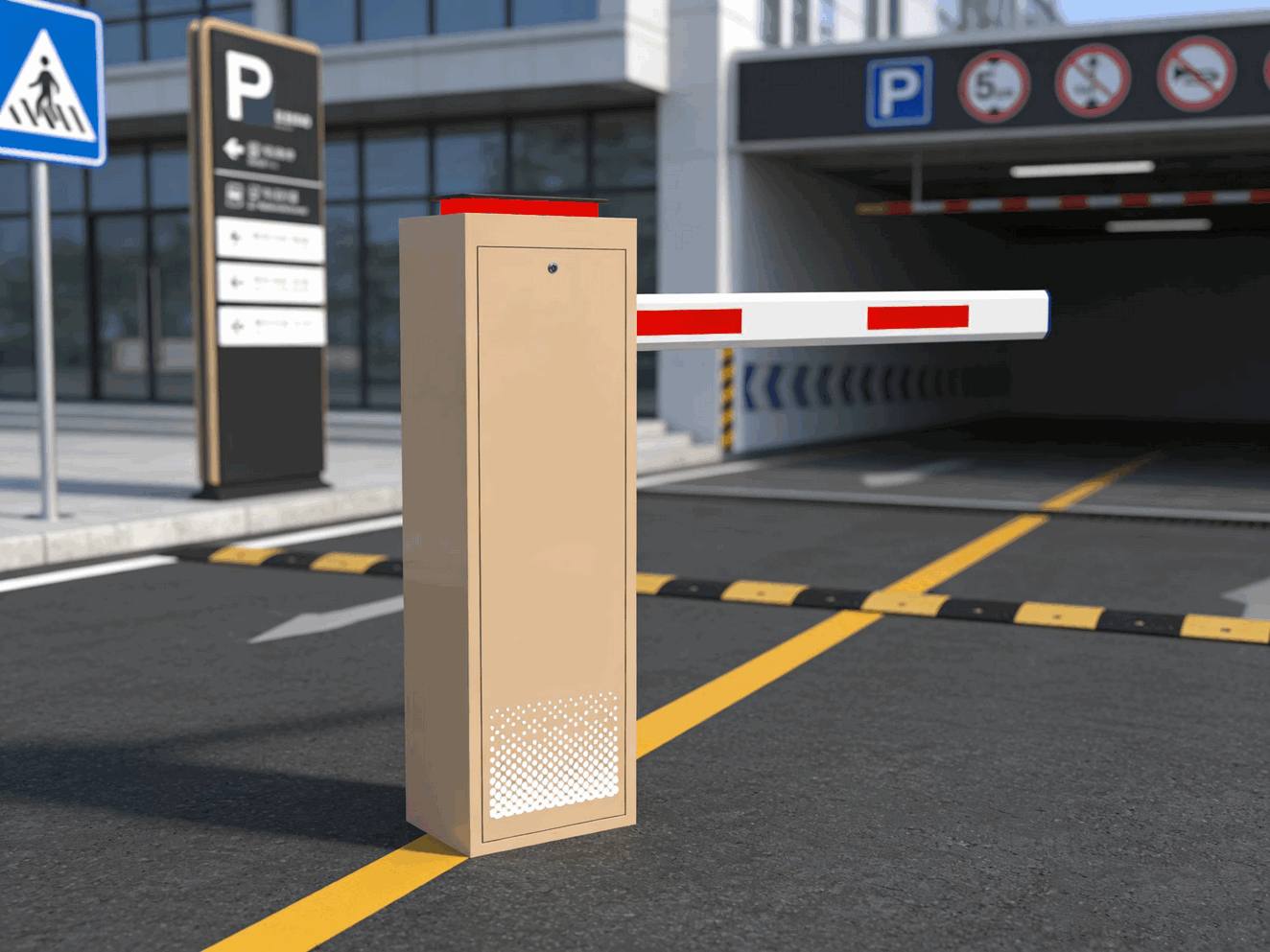 Hệ thống Barrier tự động vỏ kim loại cao cấp: Tích hợp đầu đọc thẻ IC, tiêu chuẩn chống nước IP65, giải pháp kiểm soát lối vào chuyên nghiệp cho khu thương mại
