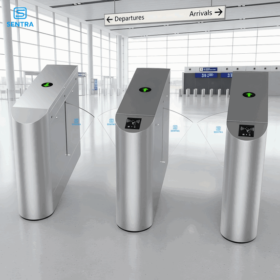 Hệ thống cổng xoay phân làn (Turnstile) tốc độ cao cho sân bay: Giải pháp kiểm soát vé tự động, tích hợp quét mã QR và xác thực hành khách chuyên dụng