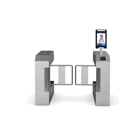 Cổng xoay cánh gập (Flap Barrier) inox 304 cao cấp: Tích hợp RFID và cảm biến vân tay, giải pháp kiểm soát ra vào chuyên nghiệp cho văn phòng hiện đại