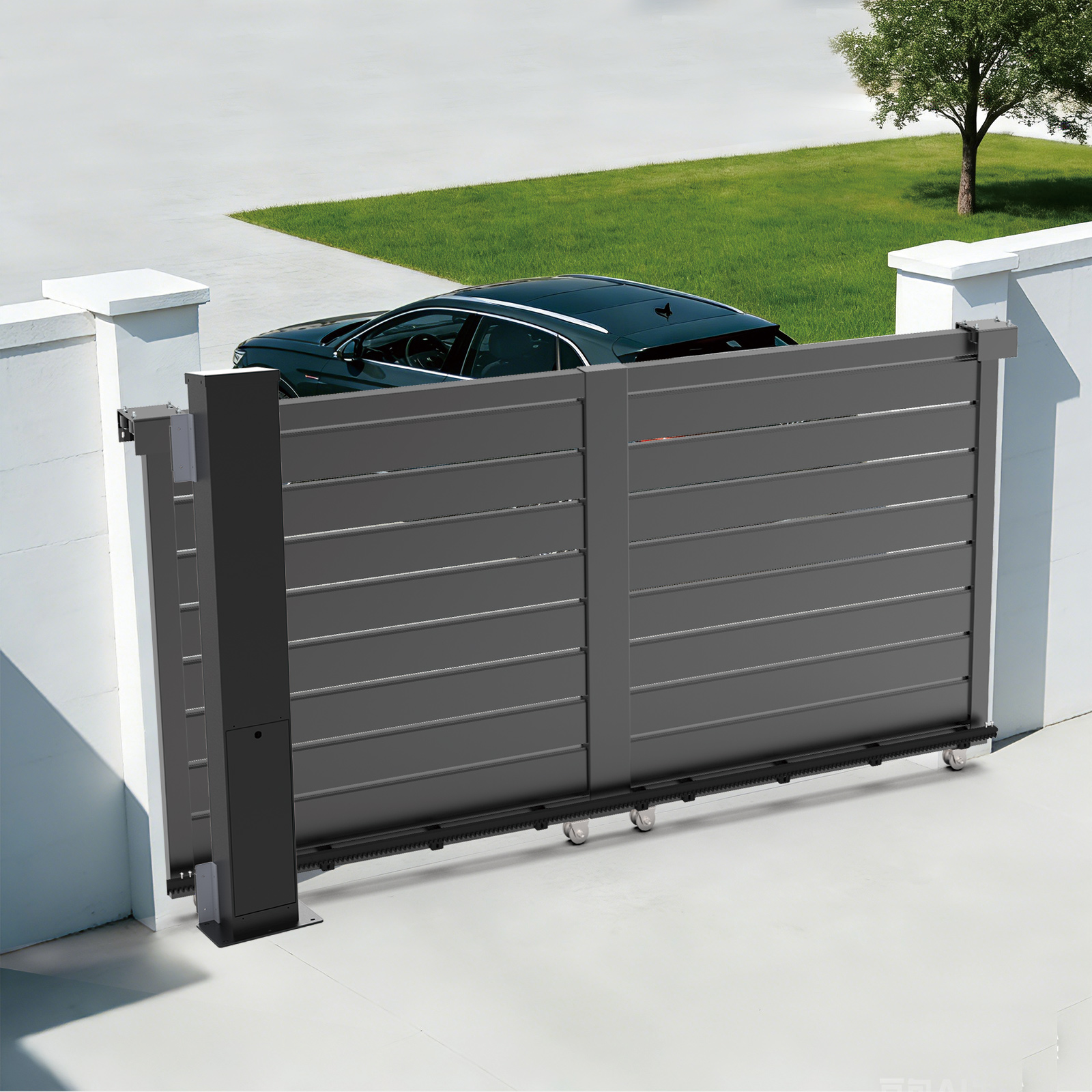 Bộ Motor Cổng Lùa Biệt Thự Tự Động Hóa Toàn Phần - Phụ Kiện Cửa Cổng Thông Minh Cao Cấp